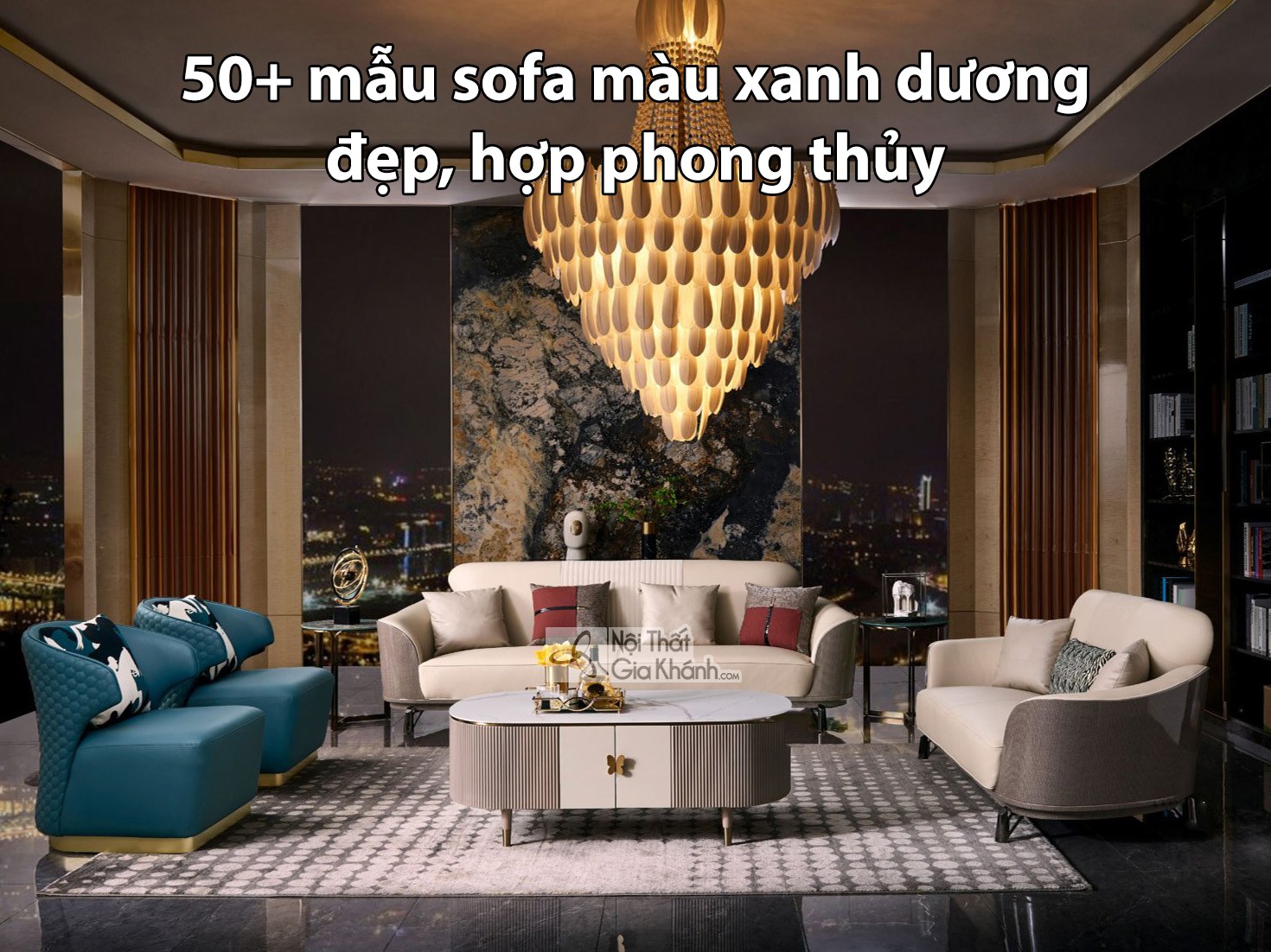 50+ mẫu sofa màu xanh dương đẹp