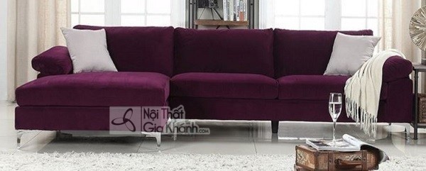 Ghế sofa mini góc nhỏ gọn thiết kế hiện đại đường nét tinh giản