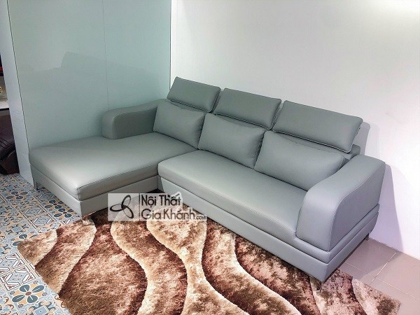 Ghế sofa mini góc phải MR820AP-SFD màu xanh da công nghiệp chân sắt