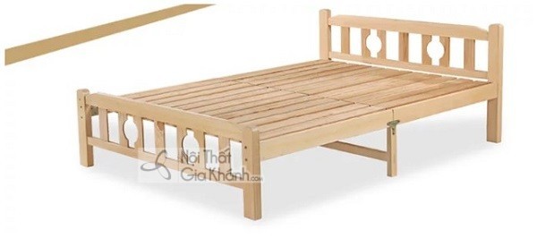 Giường gỗ thông minh gấp gọn cho phòng ngủ nhỏ
