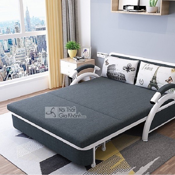 Sofa giường bọc vải cho căn hộ chung cư