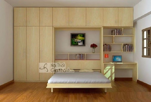 Giường tích hợp đa chức năng cùng tủ áo
