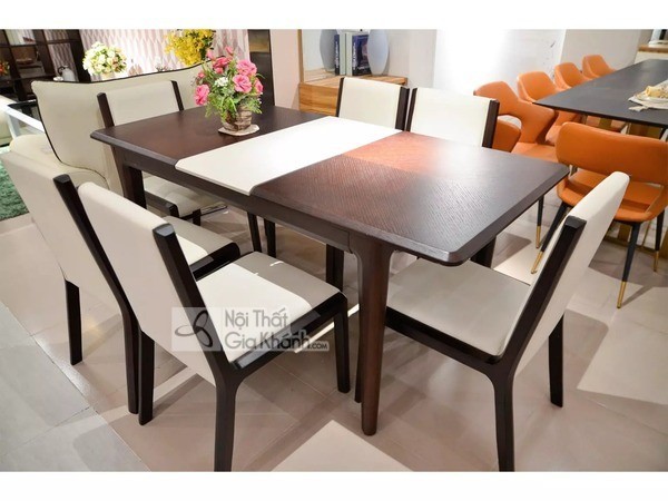Bộ bàn ghế ăn gỗ hiện đại PA MT02 gỗ Hồ Đào Mỹ