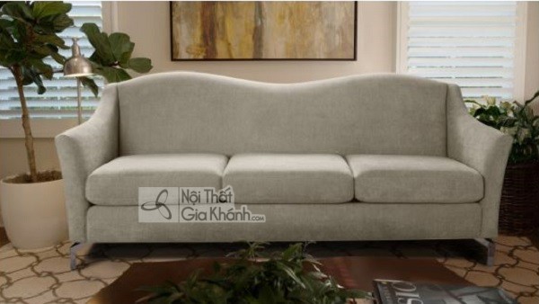 sofa nỉ trắng