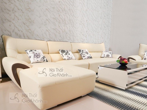 sofa góc trắng
