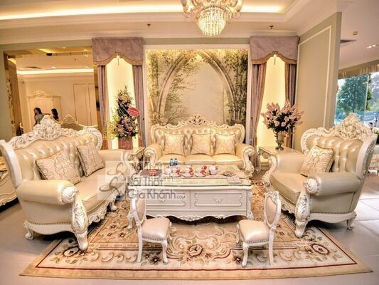 sofa mau trang kem