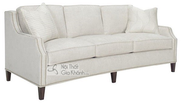 Ghế sofa màu trắng kem vải nỉ