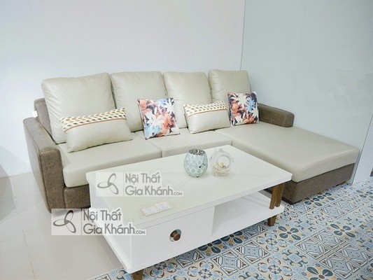sofa trắng kem
