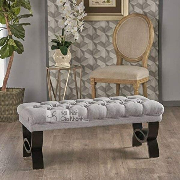 Bố trí sofa băng dài không tựa cho phòng khách nhà ống