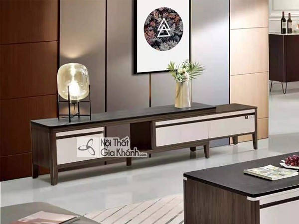 Kệ tivi đa năng nhập khẩu mẫu 23 phối mặt đá công nghiệp sang trọng