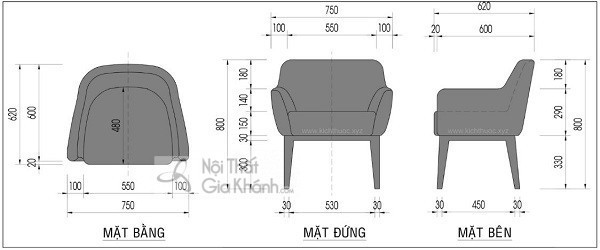 kích thước sofa
