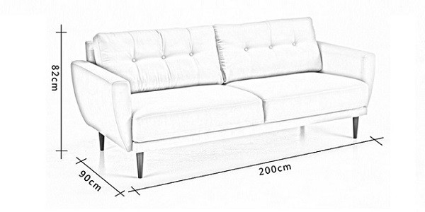 kích thước ghế sofa 2 chỗ