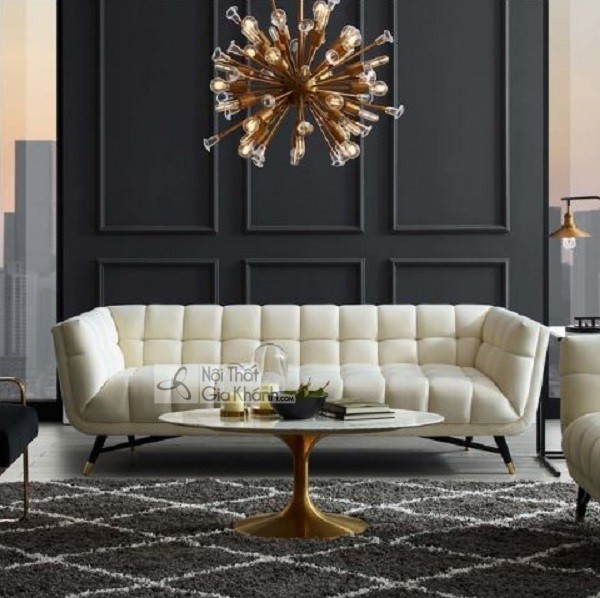 ghế sofa tiếp khách màu trắng