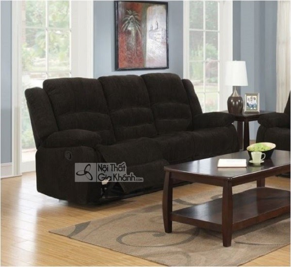 Sofa da nâu phong cách cổ điển Bowery Hill tay cuộn kim loại