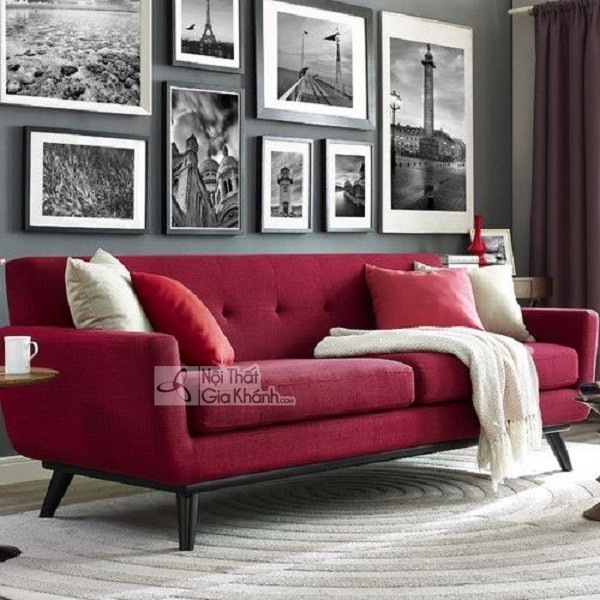 ghế sofa màu đỏ