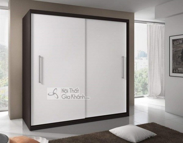 Tủ quần áo cửa lùa phong cách Scandinavia tối giản