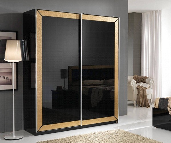 Tủ quần áo cửa lùa hiện đại với ray trượt cho phòng ngủ