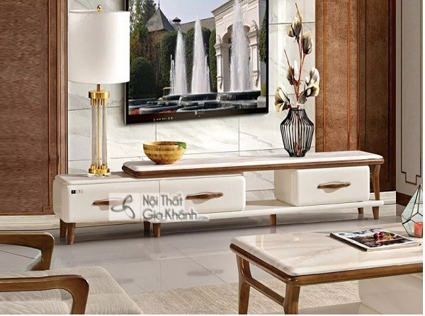 Kệ tivi nhập khẩu KT524D mặt đá công nghiệp phong cách hiện đại