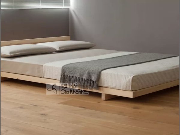 Giường ngủ pallet thấp đơn giản tinh tế