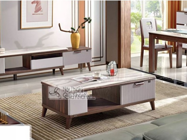 Bàn trà bằng đá kéo dài BT713D-13