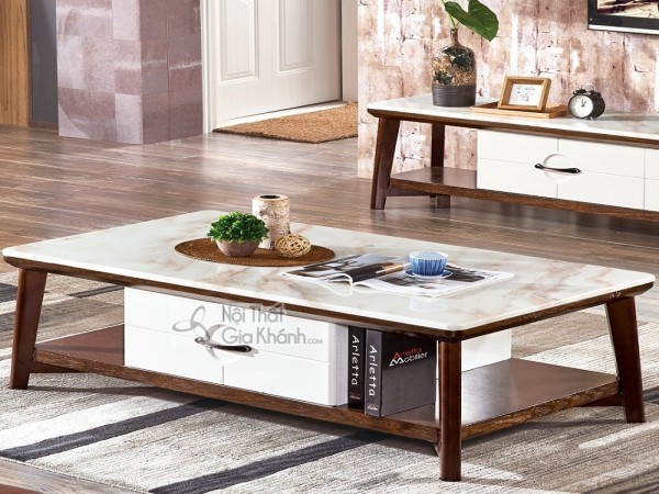 Bàn sofa mặt đá