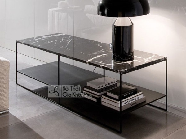Bàn trà mặt đá kiểu tối giản
