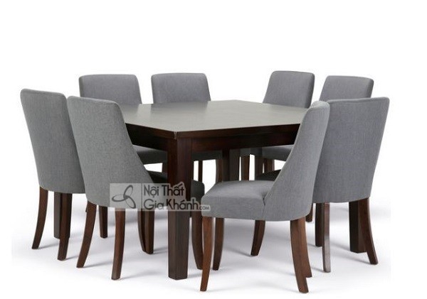 Bàn ăn mặt đá 8 ghế ấn tượng sang trọng