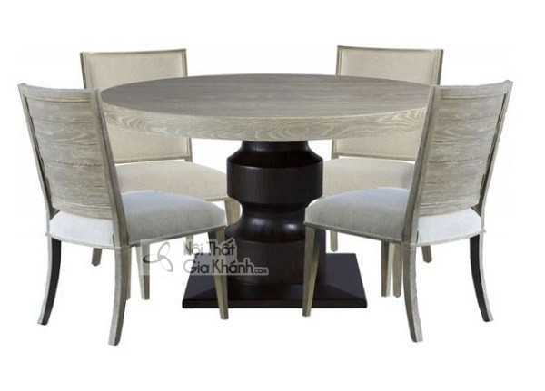 Bộ bàn ăn thiết kế 2 màu độc đáo