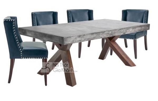 Bộ bàn ăn 6 ghế bọc da đẹp mắt sang trọng