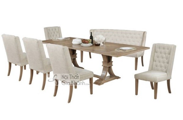 Mẫu bàn ăn màu nâu xám cho phòng ăn tinh tế