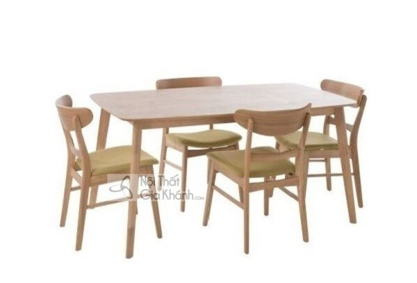 Bộ bàn ăn gỗ hiện đại phòng ăn rộng