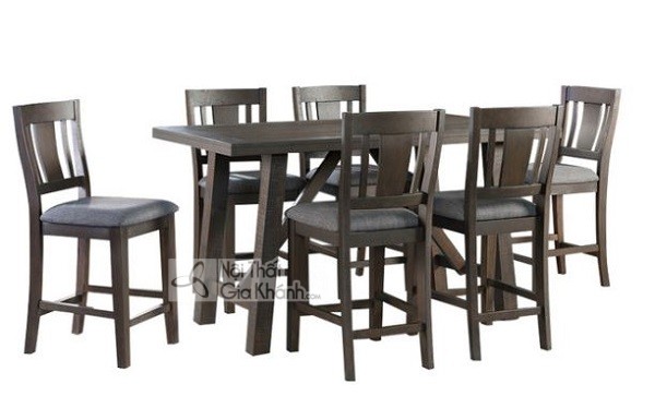 Bộ bàn ghế ăn 6 ghế có nệm êm ái
