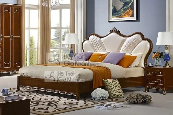 Bảng màu da đa dạng của giường bọc da tại showroom Gia Khánh