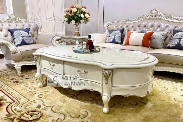 Bàn trà hoàng gia chạm khắc cầu kỳ