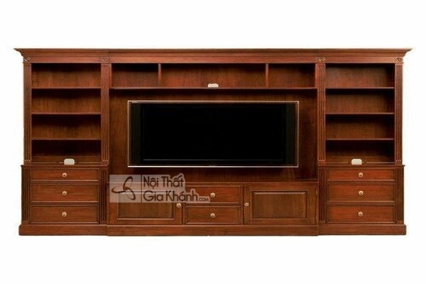 Đo kích thước không gian trước khi chọn mua kệ tivi gỗ hương cho phòng khách