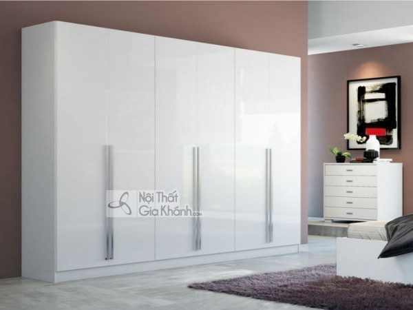 Tủ quần áo 6 cánh mở phong cách hiện đại