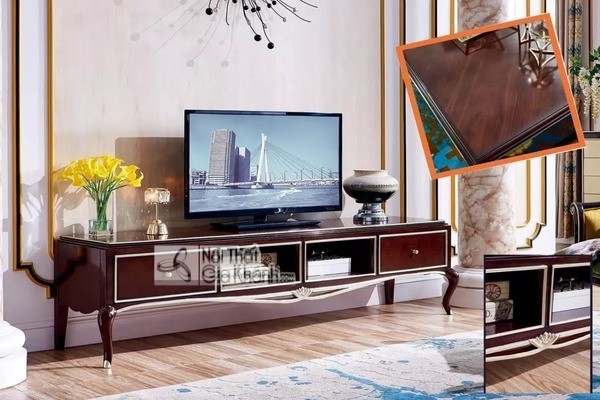 Kệ tivi tân cổ điển gỗ KT303-20