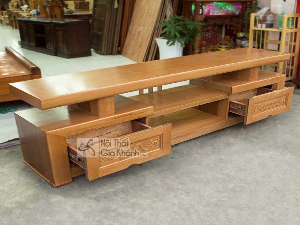 tủ tivi gỗ sồi