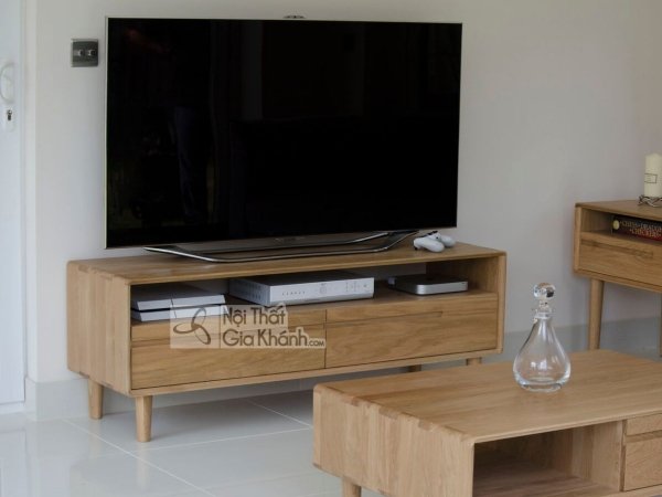 kệ tivi chân gỗ hình chữ nhật