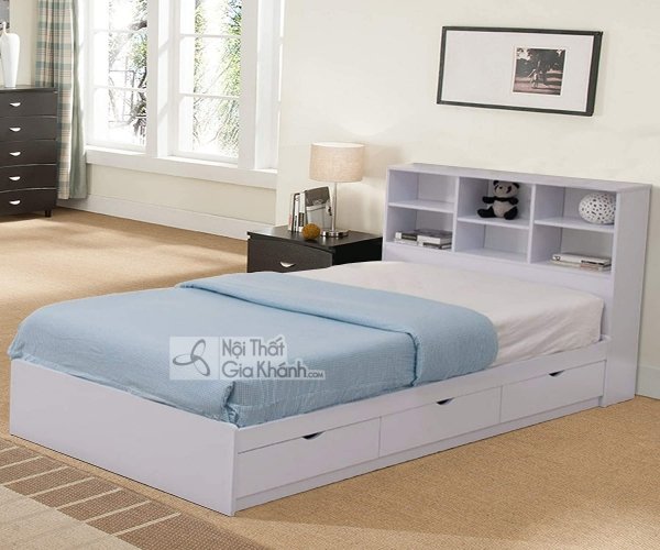 Giường giá sách 6 ngăn kéo