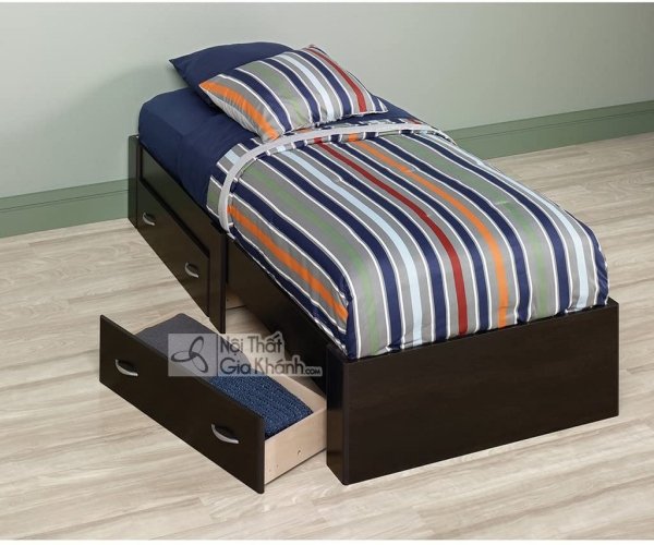 Giường 2 ngăn kéo không vai