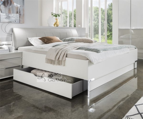 Giường đôi cao có ngăn kéo