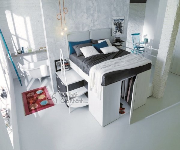 Giường 1m6 x 2m có hộc chìm