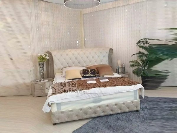 Giường ngủ gỗ óc chó phong cách Ý