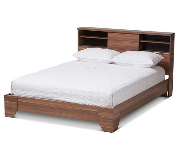 Giường ngủ gỗ óc chó kèm tủ độc đáo Vanda