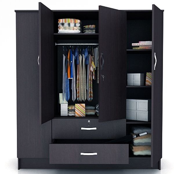 Tủ quần áo 4 cánh đa năng cho phòng nhà chung cư nhà phố