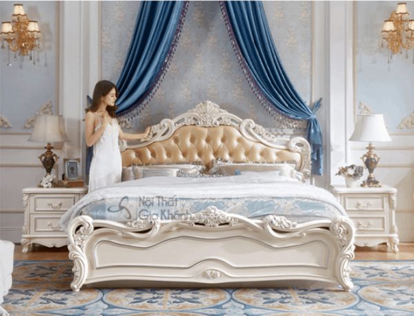 Mẫu giường ngủ đơn phong cách tân cổ điển châu Âu