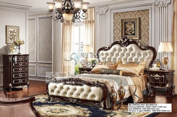 Mẫu giường ngủ đơn hoàng gia