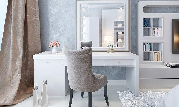 21+ mẫu bàn trang điểm chuyên nghiệp, bàn makeup studio có đèn led đẹp