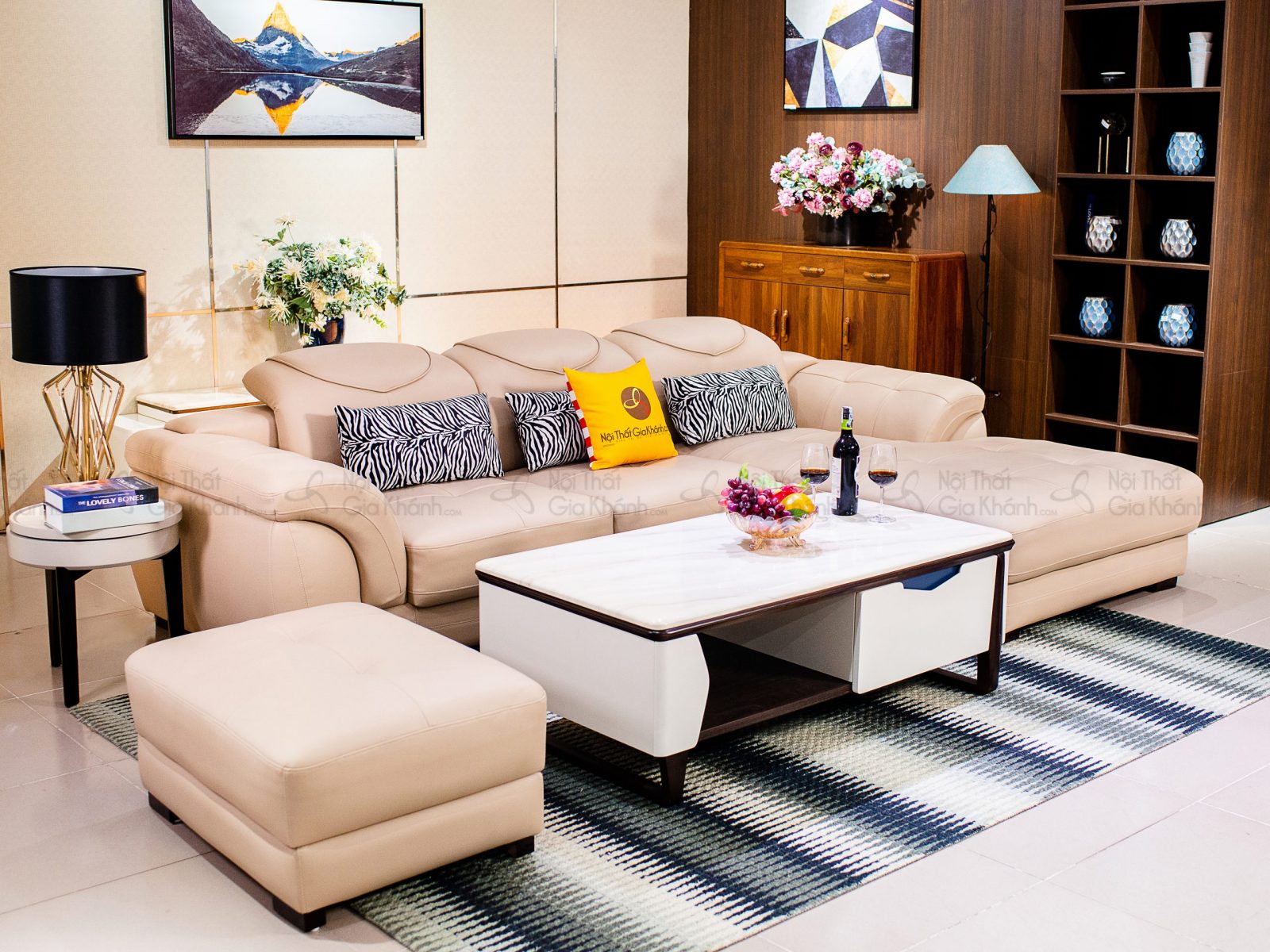 sofa da mau kem 2 bang goc trai 9192gtk